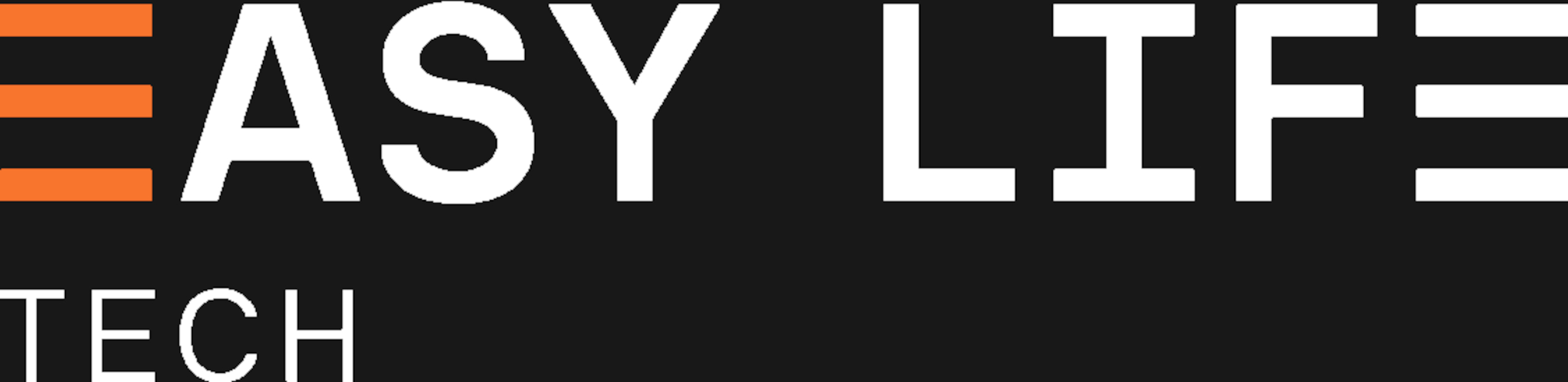 EASY LIFE TECH-Logo-white on black 2